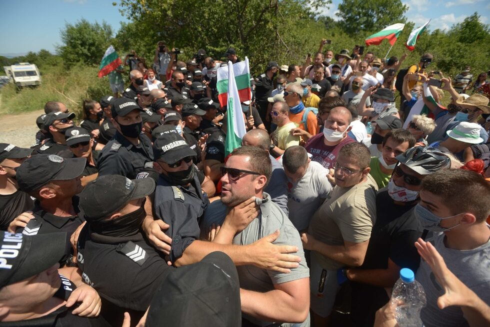 Фотогалерия: Протестите в Росенец