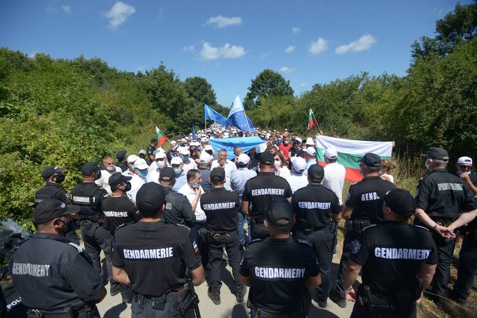 Фотогалерия: Протестите в Росенец