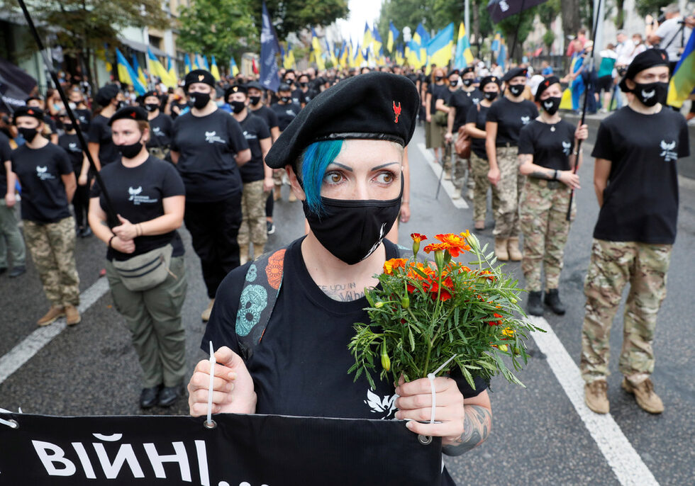 Кадър от честванията на Деня на независимостта на Украйна в Киев.