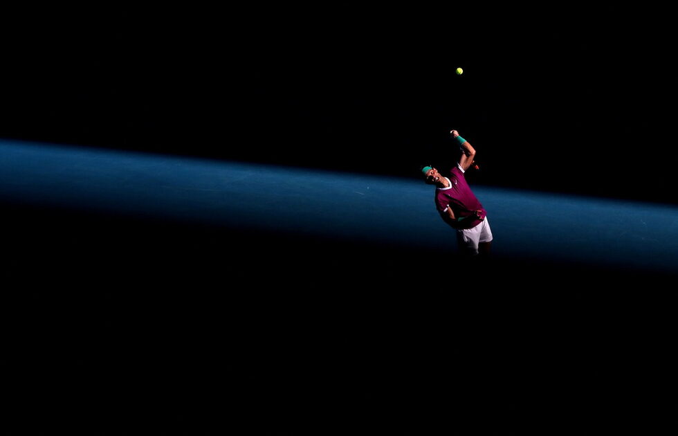 Момент от тенис турнира Australian Open.