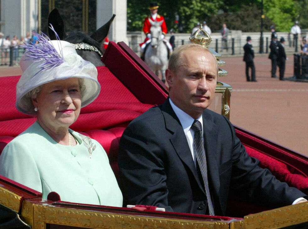 С президента на Русия Владимир Путин в Лондон, 24 юни 2003 г.