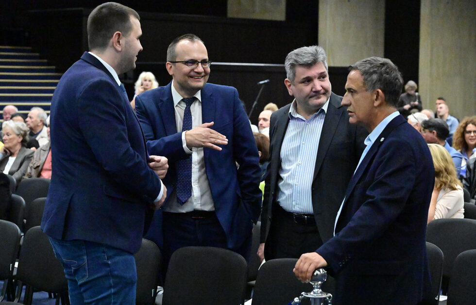 <em>На снимката: Мартин Димитров, Георги Ганев, Стефан Тафров</em>