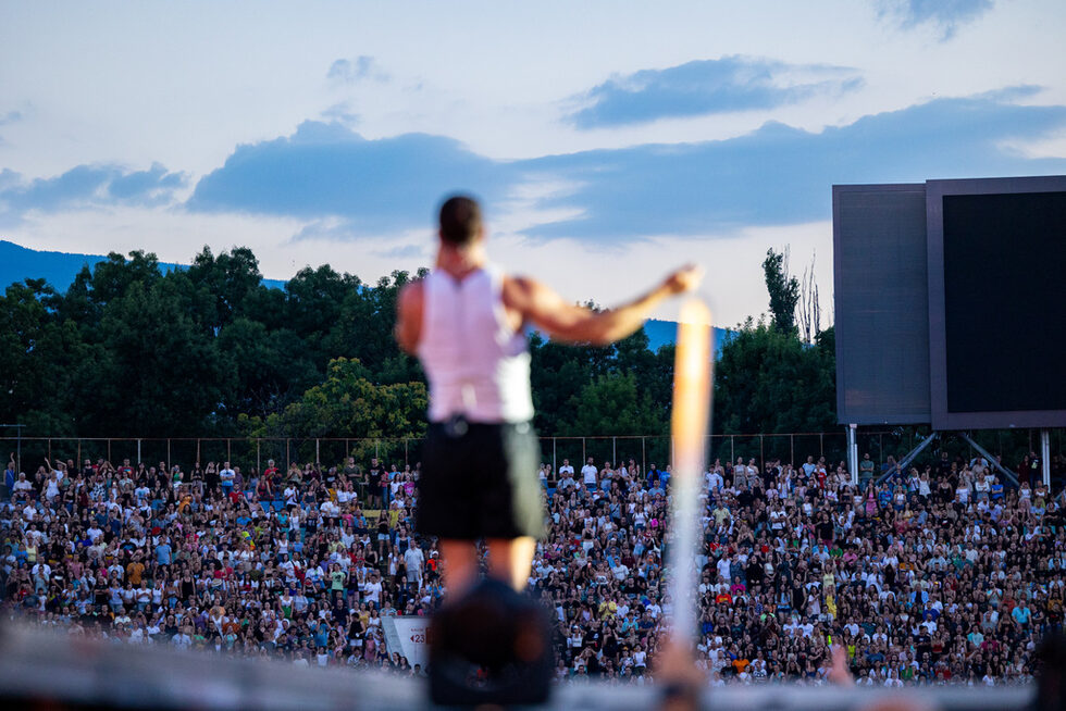 Imagine Dragons излязоха на сцената около 20:30 ч. и пяха в продължение на близо два часа.