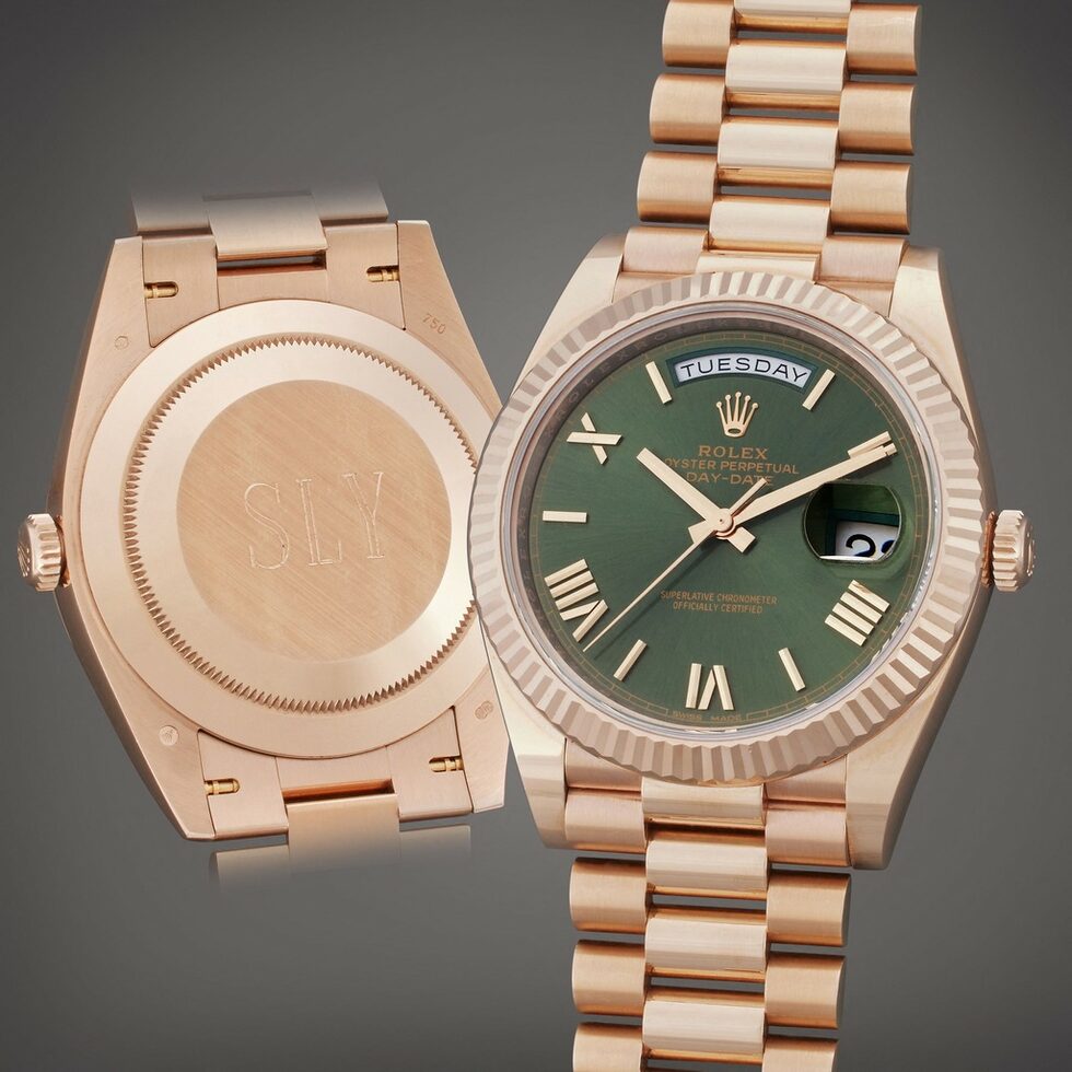 Ролексът Rolex Day-Date ще бъде продаден с очаквана продажна цена от 25 000 до 50 000 долара.