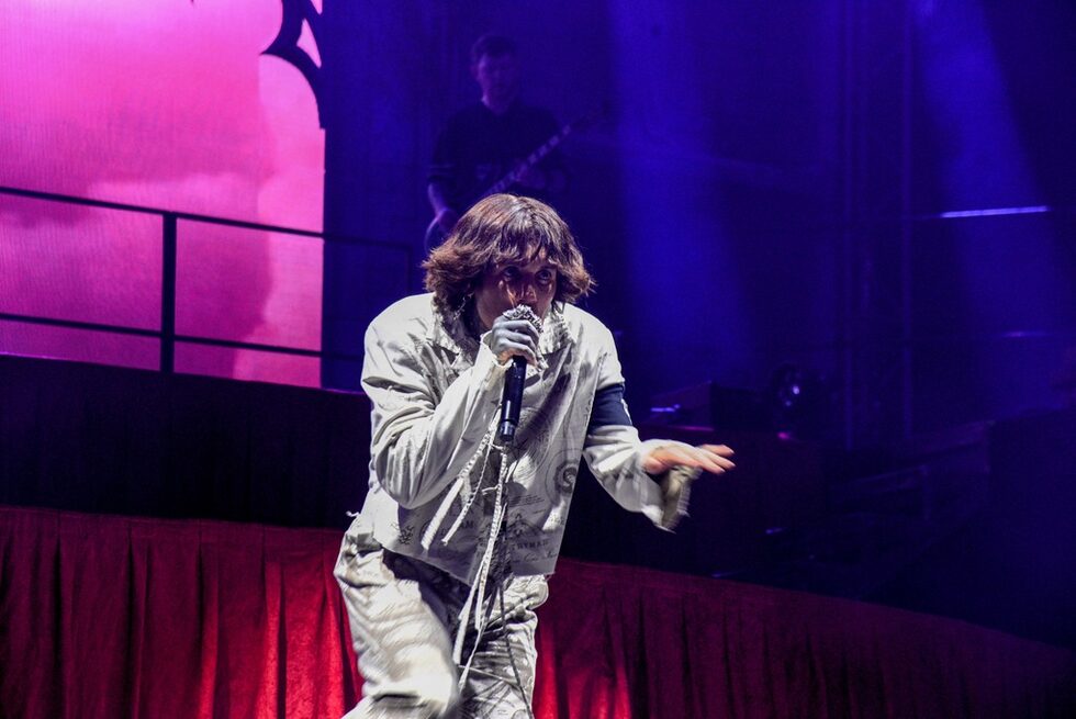 Групите Bring Me The Horizon, Imminence, Baroness и Ghøstkid бяха част от втория ден на фестивала Hills of Rock. На снимката е вокалът на Bring Me The Horizon Оли Сайкс.