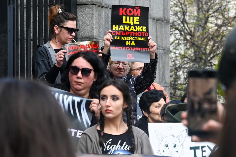 В София протестът започна пред Съдебната палата. Над хиляда души се включиха в демонстрацията.