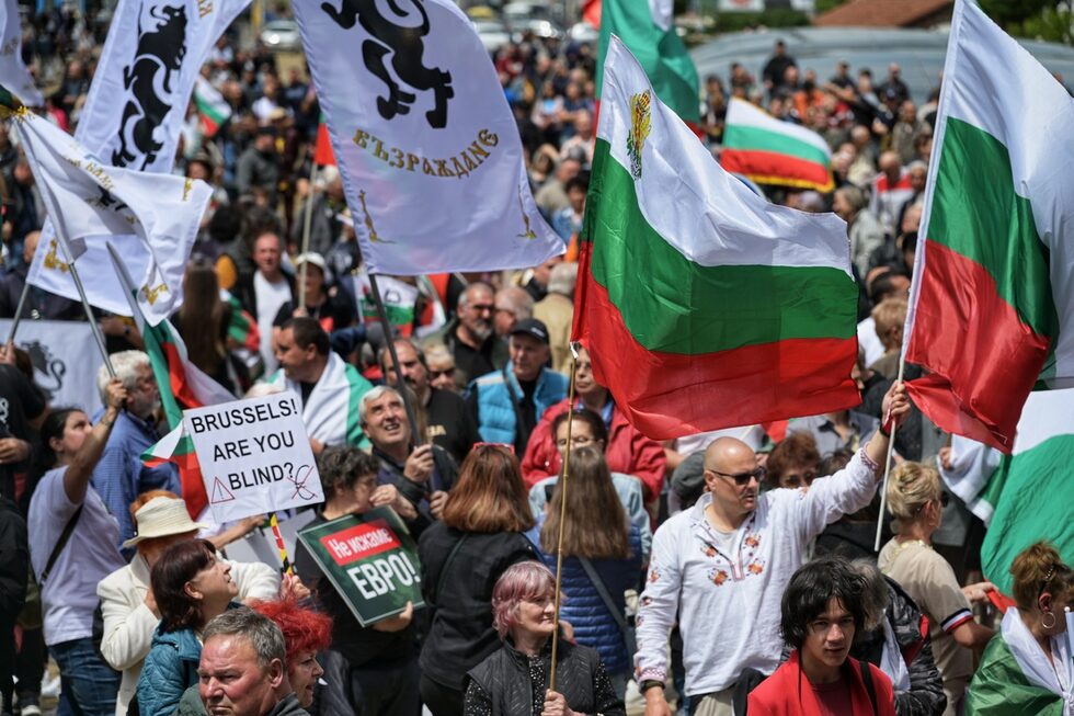 Фотогалерия: Противниците на еврото шестваха в София и други градове